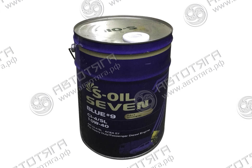 Масло моторное S-OIL 7 BLUE#9 синтетика CI-4/SL 10w-40 20л. 