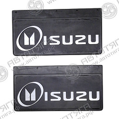 Брызговик задний (резина 490х250) компл 2 шт. ISUZU